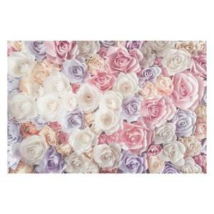 Vliesbehang Pastel Paper Art Roses Vliespapier - 288 x 190 cm