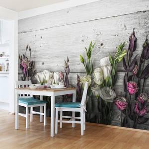 Papier peint roses-tulipes Shabby Papier peint - 480 x 320 cm