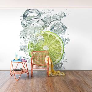 Vliesbehang Lime Bubbles Vliespapier - 288 x 190 cm
