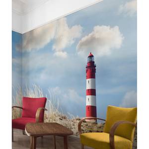 Vliestapete Leuchtturm in den Dünen Vliespapier - Mehrfarbig - 384 x 255 cm
