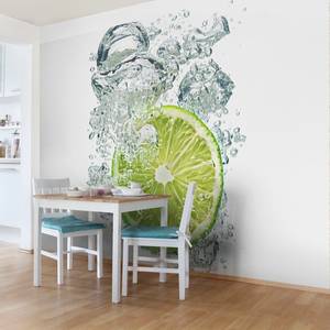 Papier peint Lime Bubbles Papier peint - 432 x 290 cm