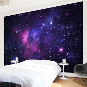 Vliestapete Galaxie Vliespapier - Schwarz / Lila - 288 x 190 cm