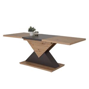 Eettafel Palit Artisan eikenhouten look/antracietkleurig