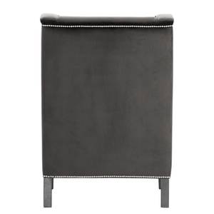 Fauteuil Mirina I Velours - Velours Ravi: Gris - Noir