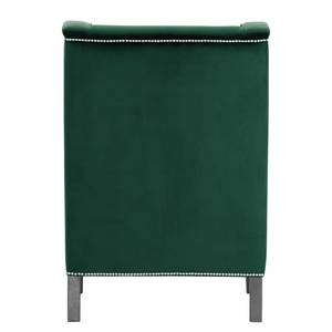 Fauteuil Mirina I fluweel - Velours Ravi: Antiek groen - Zwart