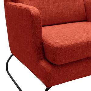 Fauteuil Kopu I Tissu - Tissu Noela: Rouge brique