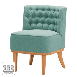 Fauteuil Farida I Velours - Tissu Voer: Bleu clair