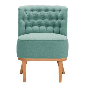 Fauteuil Farida I Velours - Tissu Voer: Bleu clair