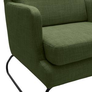 Fauteuil Kopu I Tissu - Tissu Noela: Vert foncé