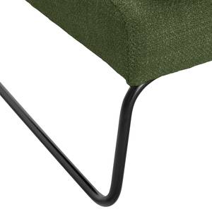 Fauteuil Kopu I Tissu - Tissu Noela: Vert foncé