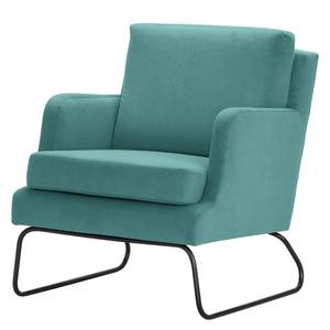 Fauteuil Kopu I geweven stof - Microvezel Sela: Briljant blauw