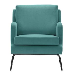 Fauteuil Kopu I geweven stof - Microvezel Sela: Briljant blauw