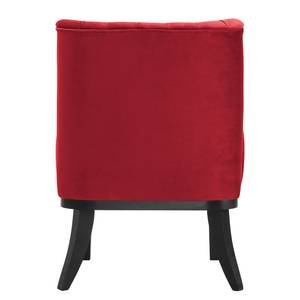 Fauteuil Farida I fluweel - Velours Ravi: Rood