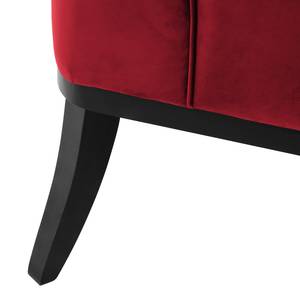 Fauteuil Farida I fluweel - Velours Ravi: Rood