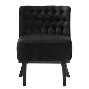 Fauteuil Farida I Velours - Velours Ravi: Noir