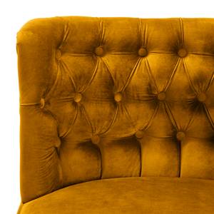 Fauteuil Farida I Velours - Velours Ravi: Jaune moutarde