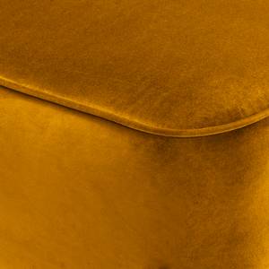 Fauteuil Farida I Velours - Velours Ravi: Jaune moutarde