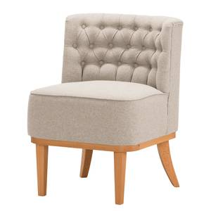 Fauteuil Farida I Velours - Tissu Voer: Gris clair