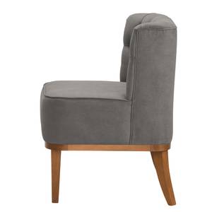 Fauteuil Farida I Velours - Microfibre Yona: Gris