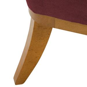 Fauteuil Farida I Velours - Microfibre Yona: Bordeaux