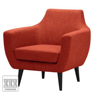 Fauteuil Torva I Tissu - Tissu Noela: Rouge brique