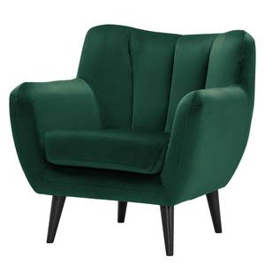 Fauteuil Polva I Velours - Velours Ravi: Vert vieilli