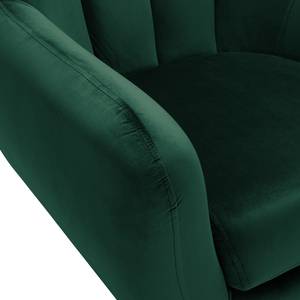 Fauteuil Polva I Velours - Velours Ravi: Vert vieilli