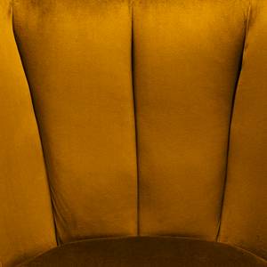 Fauteuil Polva I Velours - Velours Ravi: Jaune moutarde