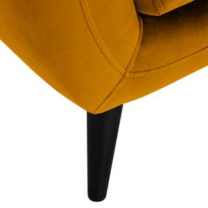 Fauteuil Polva I Velours - Velours Ravi: Jaune moutarde