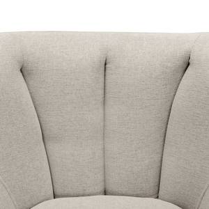 Fauteuil Polva I Velours - Tissu Nere: Gris clair