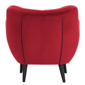 Fauteuil Polva I fluweel - Velours Ravi: Rood