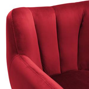 Fauteuil Polva I fluweel - Velours Ravi: Rood