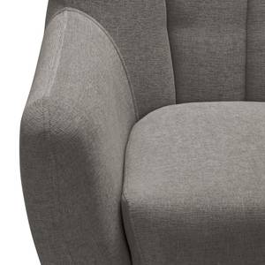 Fauteuil Polva I Velours - Tissu Nere: Gris