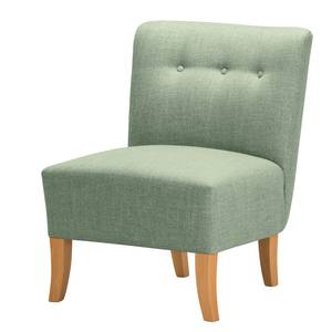 Fauteuil Tillet geweven stof - Geweven stof Noela: Mintgrijs