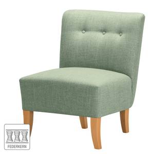 Fauteuil Tillet geweven stof - Geweven stof Noela: Mintgrijs