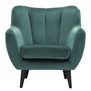 Fauteuil Polva I Velours - Velours Ravi: Pétrole