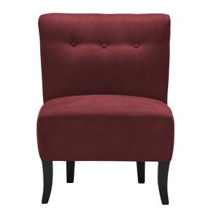 Fauteuil Tillet geweven stof - Microvezel Yona: Bordeaux