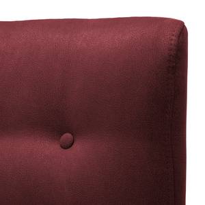 Fauteuil Tillet geweven stof - Microvezel Yona: Bordeaux