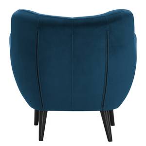 Fauteuil Polva I fluweel - Velours Ravi: Marineblauw