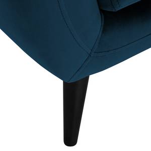 Fauteuil Polva I fluweel - Velours Ravi: Marineblauw