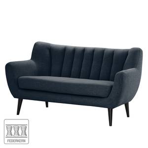 Sofa Polva I (2-Sitzer) Webstoff Nere: Marineblau