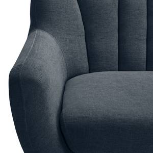 Sofa Polva I (2-Sitzer) Webstoff Nere: Marineblau