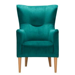 Fauteuil Oldbury I Tissu - Tissu Lito: Turquoise