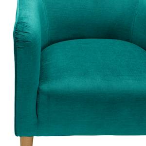 Fauteuil Oldbury I geweven stof - Geweven stof Lito: Turquoise