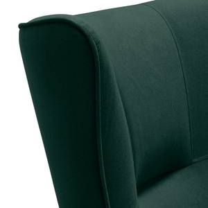 Fauteuil Oldbury I Tissu - Microfibre Sela: Pétrole