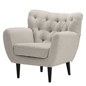 Fauteuil Lowen I Velours - Tissu Nere: Gris clair