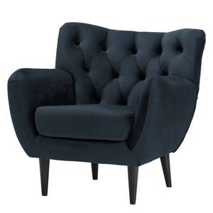 Fauteuil Lowen I Velours - Velours Ravi: Bleu foncé