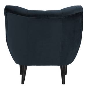 Fauteuil Lowen I fluweel - Velours Ravi: Donkerblauw