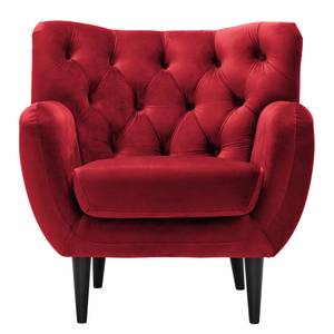 Fauteuil Lowen I fluweel - Velours Ravi: Rood