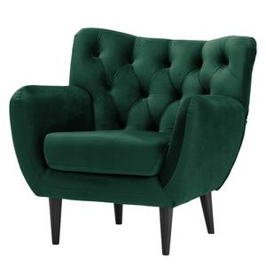 Fauteuil Lowen I fluweel - Velours Ravi: Antiek groen